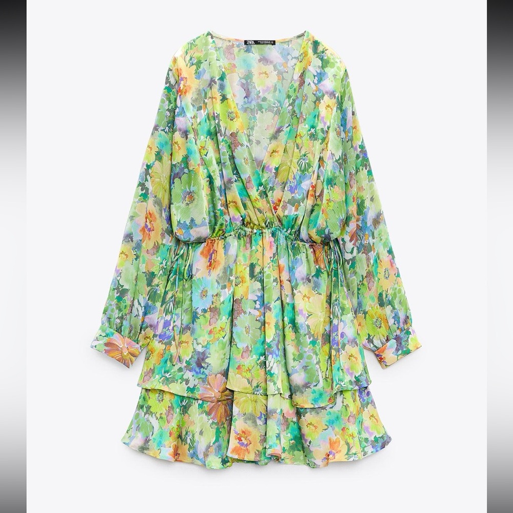 Zara Multicolor Floral Dress